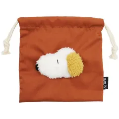  スヌーピー ボアフェイス巾着　アンディ ピーナッツ 