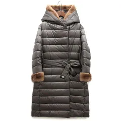 【希少✨ 】Max Maraミンクファー グースダウン 大きいサイズ ベルト付き Goose down coat | Max Mara