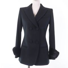 美品！フェンディ ミンク付きジャケット　黒 楽天市場】【未使用】FENDI フェンディ ジャケット 2023年製 ブラック