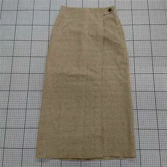 ◇ ⊂ apres jour clair ラップ巻き ロング タイト スカート サイズF ベージュ系 レディース E  【1509100079910】