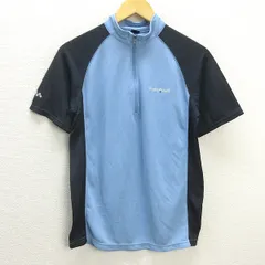G■モンベル/montbell クールラグランジップTシャツ/1104528【S】青紺/men's/125【中古】■