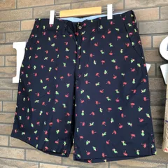 サンサーフ コットン ショートパンツ "HULA＆PALMTREE" ネイビーのサムネイル