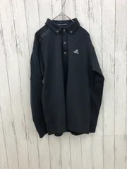 【フォロー割引20%】 adidas 千鳥格子柄 メンズ 長袖 シャツ 黒 M 【b0128】