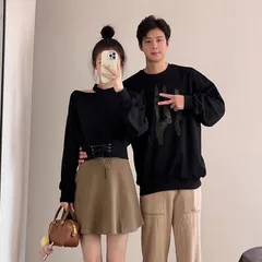 お揃い Tシャツ レディース メンズ トレーナー トップス カップル ペアルック春 秋 長袖 おしゃれ 可愛い カジュアル プレゼント ギフト ファッション 結婚お祝い shangyazi07
