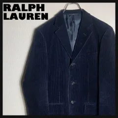 【美品】RALPH LAUREN テーラードジャケット 太畝コーデュロイ 紺