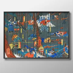 07408月岡芳年 A3 サイズ ポスター アート おしゃれ 絵画 インテリア 北欧 イラスト マット紙 艶消し アートパネル 額 フレーム デザイン 壁掛け ギフト 新築祝い ディスプレイ 