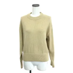 未使用品 AMI PARIS アミパリス  ニット サイズ:XS UKS008.016 ベージュ コットンウール レディース 　240001122563