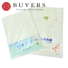【中古】 着付け小物 ゆかた下 ガーゼ肌着 2枚セット Lサイズ 綿 ポリエステル ホワイト スリップ 浴衣 まとめ売り 和装 呉服 和服 きもの レディース 女性