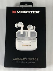 MONSTER  ワイヤレスイヤホン  TWS イヤホン AIRMARS XKT02WH ホワイト ゲーミング 低遅延 マイク付き Bluetooth 5.3 防水規格 美品 中古  F0
