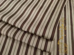 平和屋着物●染色作家　斉藤三才　小紋　縞　正絹　逸品　AAAT2278ck