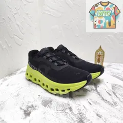 On Cloudmonster ジョギング スポーツ トレーニング ランニングシューズ メンズ レディー スニーカー タウンユース 新品 未使用　ブラック　グリーン-WTO輸入2