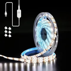 昼白色 防水_3m Ｌａｓｏｌｌ LEDテープライト ストリップライト 昼白色 3ｍ 防水 人感 明暗 センサー付き 無段階調光 高輝度 間接照明 USB給電式 両面テープ 切断可能 取付簡単 雰囲気作り 廊下 玄関 台所 店舗 ドア 看板 屋内外装飾 祝日用