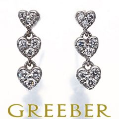 ポンテヴェキオ ピアス ダイヤ 0.08ct/0.08ct  ハート K18WG  #167104