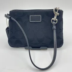 COACH コーチ コスメポーチ リストレット マルチポーチ 小物入れ ブラック 黒 質屋・リサイクルマート宇部店