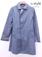 W012 [人気] MACKINTOSH マッキントッシュ ステンカラーコート 38 ネイビー | Q★
