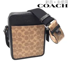 【新品/未使用】COACH コーチ COF-CAT78-QBNRX-1 ショルダーバッグ 斜め掛け 鞄 ブランドバッグ サリバン クロスボディ シグネチャー メンズ レディース ユニセックス タン ブラック 6325626