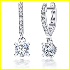 ☆送料無料☆【限定商品】ピアス レディース 人気 最高級ジルコニア ハート ピアス リング 揺れる「心の恋」フープ ピアス 金属アレルギー対応 18金プラチナ ピアス シルバー925 ピアス 女性 アクセサリー