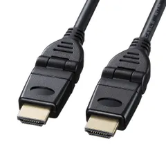 【新品・7営業日以内発送】サンワサプライ KM-HD20-3D10N ハイスピードHDMIケーブル 3Dコネクタ KMHD203D10N【沖縄離島販売不可】のサムネイル
