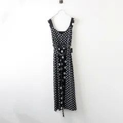 【値下げ】未使用 2022年 ロイスクレヨン Lois CRAYON DOTMIX DRESS ドットミックス ノースリーブワンピース M/ブラック 水玉【2400014071931】のサムネイル
