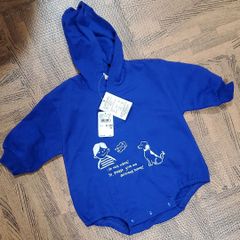 【新品未使用】ベビー　ロンパース　　ブルー　70