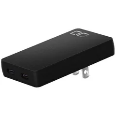 【新品 未使用 未開梱】 CIO　PD対応AC充電器 USB Type-C×2ポート GaN [2ポート /USB Power Delivery対応 /Smart IC対応 /GaN(窒化ガリウム) 採用]　CIO-G67W2C-S-BKのサムネイル