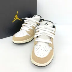 NIKE AIR JORDAN 1 LOW SE GS DZ5368-201 エア ジョーダン 1 ロー スニーカー シューズ 美品 箱付き 小さめサイズ ナイキ 靴 IF15146■