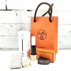 【 HERMES 】X 112 A-1 3.5g ROUGE HERMES エルメス ルージュエルメス ボーム ドゥ ソワン プール レ レーヴル リップバーム 美容