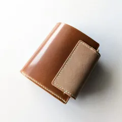 オーダー品　コンパクト財布　ロカドコードバン ミニウォレット【ROCADO社ミュージアムシェルコードバン】 二