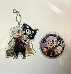 【中古アニメグッズ】 鬼滅の刃×ufotable cafe DINING ハッピーハロウィン 第2弾 アクリルチャーム/缶バッジ　宇髄天元