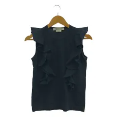 COMME des GARCONS COMME des GARCONS / コムコム | 2009SS | フリルデザイン ノースリーブ コットン カットソー | XS | ネイビー | レディース