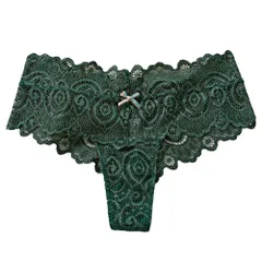 Karly Shop ブラジリアン ショーツ レディース Tバック タンガ 総レース セクシー エロい かわいい 透け感 小さい 大きいサイズ rt9078
