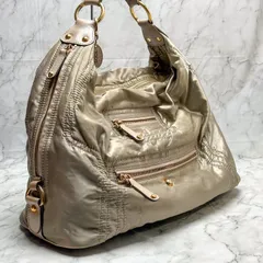 TOD'S （トッズ）   ワンショルダーバッグ グレーベージュ ナイロン レザー