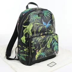 【新品未使用✨シール付き】グッチ　リュック　ナイロン　レザー　人気　希少　黒　稀 グッチリュックバックパックGG柄ロゴプレートレザーナイロンブラック