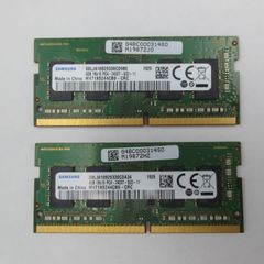 【中古動作品】ノート用メモリ SAMSUNG M471A5244CB0-CRC PC4-2400T-SCO-11 DDR4 4GB×2 合計8GB②