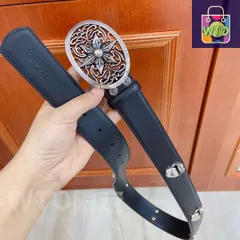 【今日特価】Chrome Hearts クロムハーツ 六芒星デザイン 取り外し可能型ベルト