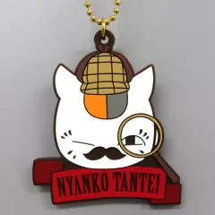 【中古】雑貨 ニャンコ先生/フェイス ラバーチャーム 探偵チャームコレクション 「一番くじ 夏目友人帳 ニャンコ先生探偵」 G賞