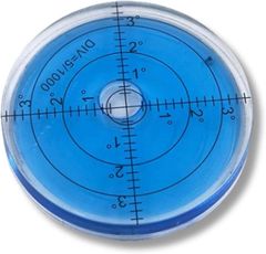 Neutral Zenith レベル 水準器 水平器 小型 測定 傾斜 丸型 精度 アナログ 目盛り付き 工具 DIY(ブルー)のサムネイル