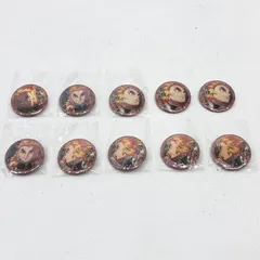 【小牧店】鬼滅の刃　煉獄杏寿郎 缶バッジ　4種10個セット　無限列車編・遊郭編 　絵巻カフェ 【PT741-0007】