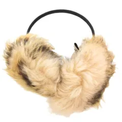 アグ オーストラリア UGG australia イヤーマフラー 耳当て リアルファー 茶 ブラウン /AE ☆AA★