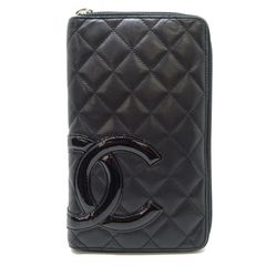 人気ライン】Chanel カンボンライン ラウンドジップ 長財布 - メルカリ