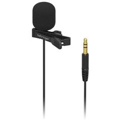 Behringer ブロードキャスト用ラベリアマイクロフォン 3極3.5mm端子 スーパーカーディオイド特性 BC LAV GO ブラック 