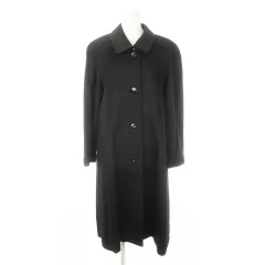 ✨極美品✨フジコウ　カシミヤ100% ステンカラーコート　ブラック　M ✨極美品✨フジコウ カシミヤ100% ステンカラーコート ブラック M