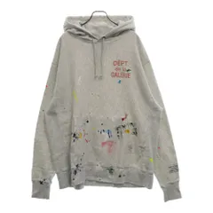 GALLERY DEPT. (ギャラリーデプト) Logo Paint Hoodie ロゴペイントフーディ スウェットプルオーバーパーカー ペンキ  ヴィンテージ加工 グレー - メルカリ