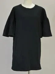 メゾンマルジェラ エムエムシックス MM6 Maison Margiela ロングTシャツ Mサイズ 黒 レディース e_u F-L8005のサムネイル