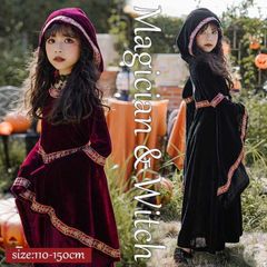 ハロウィン コスプレ 悪魔 小悪魔 魔女 子供用 キッズ 女の子 ガール こども 貴族 吸血鬼 悪魔 中世紀 学園祭 赤ちゃん 宮廷装 仮装衣装 コスプレコスチューム ワンピース min#