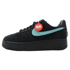 NIKE (ナイキ) ×Tiffany & Co. Air Force 1 Low 1837  ティファニー エアフォース1 ロー 1837 ローカットスニーカー US6.5/24.5cm ブラック DZ1382-001のサムネイル