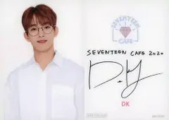 【中古】コレクションカード(男性) SEVENTEEN/DK(ドギョム)/バストアップ・印刷サイン入り/「SEVENTEEN CAFE 2020」渋谷・東京・大阪(前半)・名古屋・福岡会場限定 事前予約特典オリジナルカード