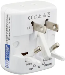 新品 カシムラ(Kashimura) 海外用 変換プラグ 2口電源 世界対応 電源プラグ A/B/C/O/SE/BF / B3 / O2 NTI-164