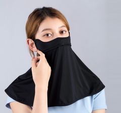 息苦しくないＵＶカットフェイスカバー フェイスマスク 紫外線対策 洗える スポーツマスク UVカット