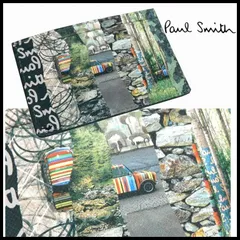 新品 箱付 ポールスミス Paul Smith 黒 マルチミニ MINI アウトドア 牛革製 カード＆パスケース メンズ